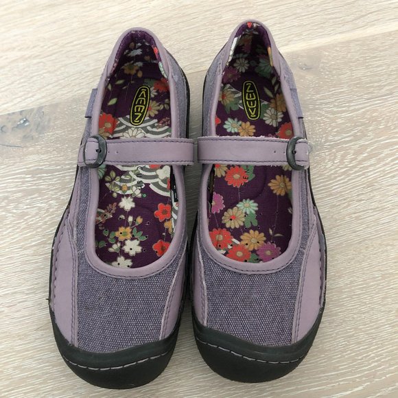 Keens Purple Summer Golden Mary Janes - Picture 1 of 9